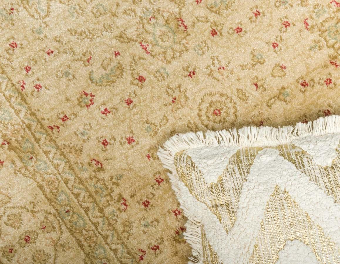 Unique Loom Indoor Rugs - Edinburgh Traditional Palace Rectangular Rug Beige/Light Green