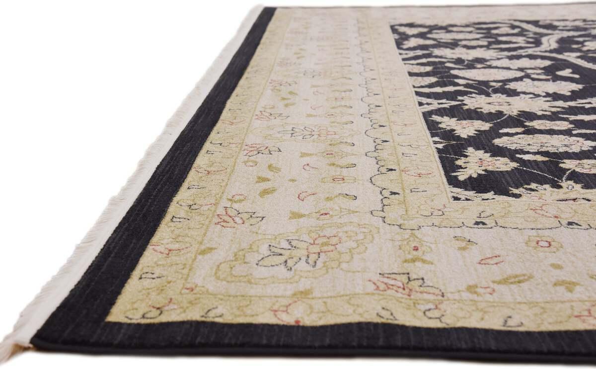 Unique Loom Indoor Rugs - Edinburgh Traditional Palace Rectangular Rug Black