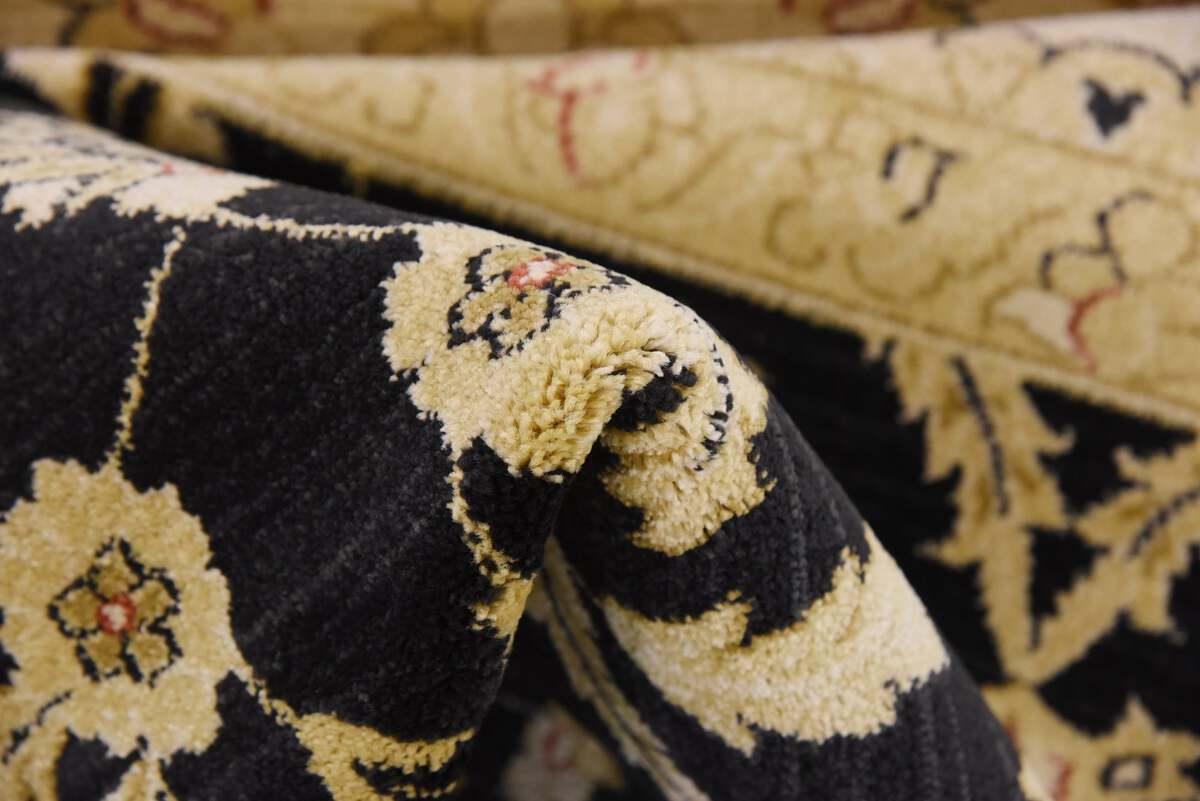 Unique Loom Indoor Rugs - Edinburgh Traditional Palace Rectangular Rug Black