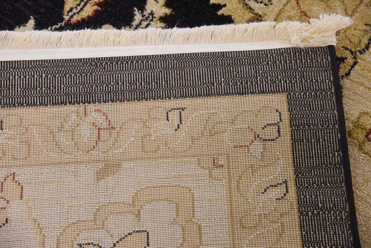 Unique Loom Indoor Rugs - Edinburgh Traditional Palace Rectangular Rug Black