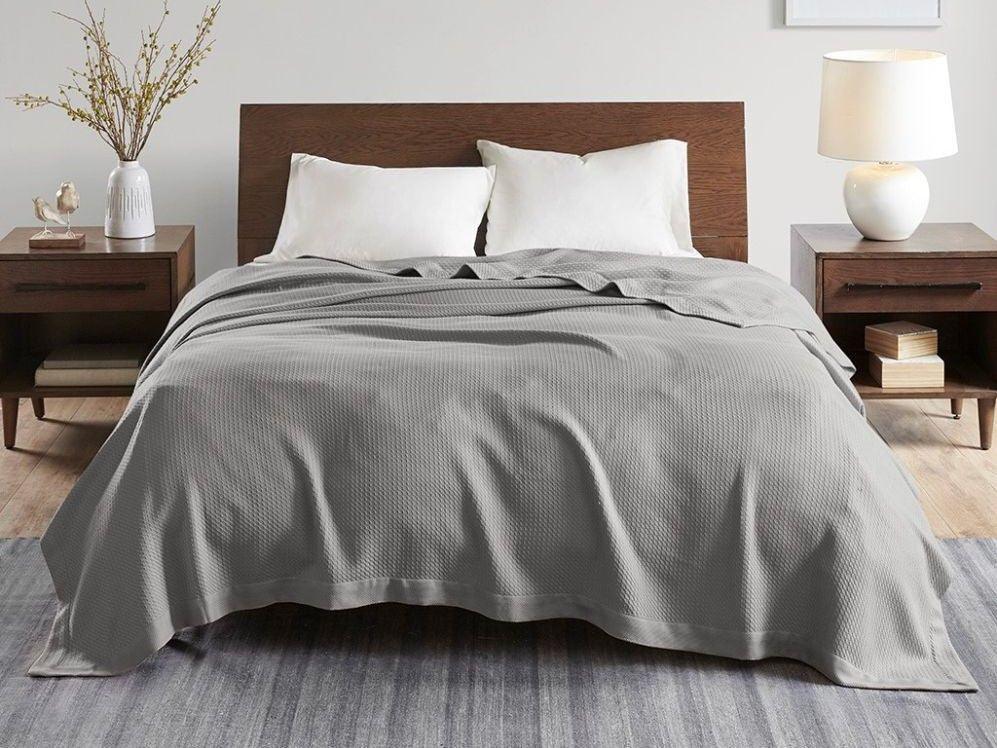 Olliix.com Comforters & Blankets - Egyptian Cotton Full | Queen Blanket Gray