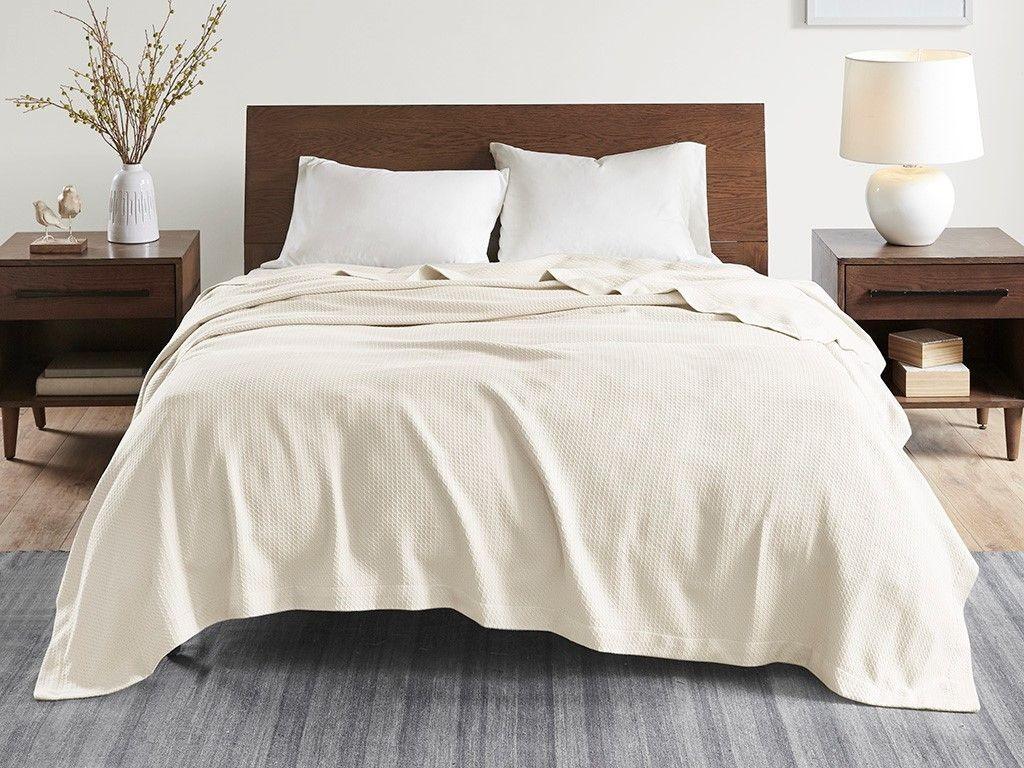 Olliix.com Comforters & Blankets - Egyptian Cotton Full | Queen Blanket Ivory