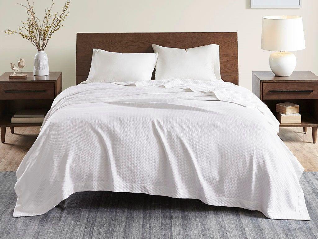 Olliix.com Comforters & Blankets - Egyptian Cotton Twin Blanket White