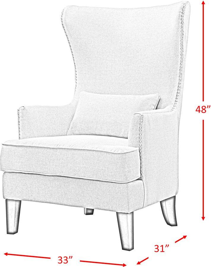 Elements Accent Chairs - Elia Chair with Chrome Nails Sierra Toffee