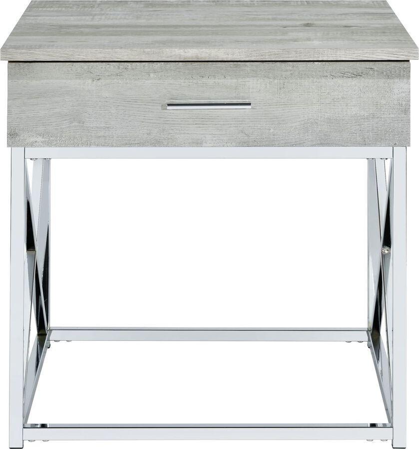 Elements Side & End Tables - Eliott End Table Gray