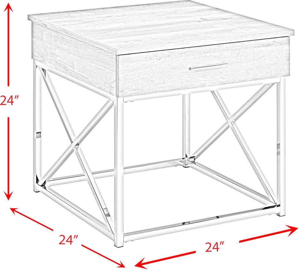 Elements Side & End Tables - Eliott End Table Gray