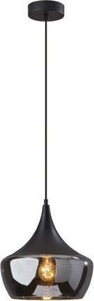 Adesso Ceiling Lights - Eliza Pendant- Black Smoked Glass