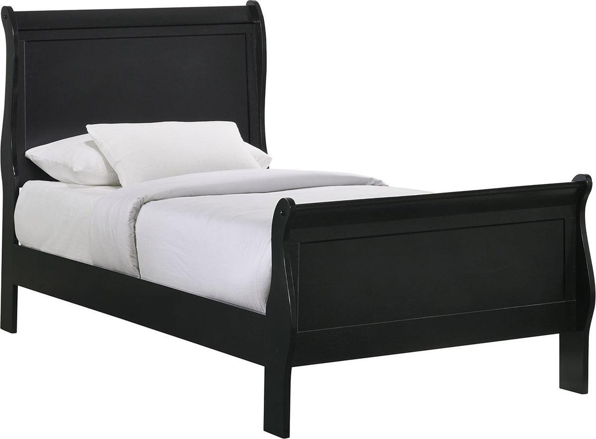 Elements Bedroom Sets - Ellington Full Panel 3Pc Bedroom Set In Black