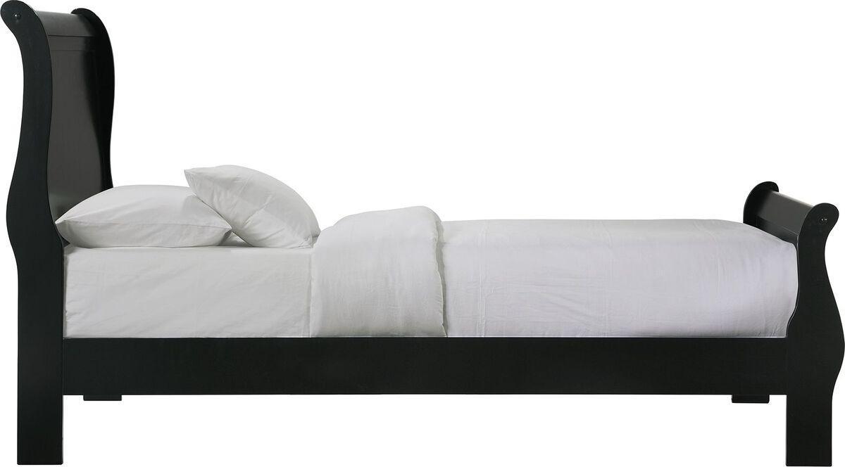 Elements Bedroom Sets - Ellington Full Panel 3Pc Bedroom Set In Black