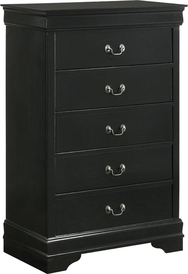 Elements Bedroom Sets - Ellington Full Panel 3Pc Bedroom Set In Black
