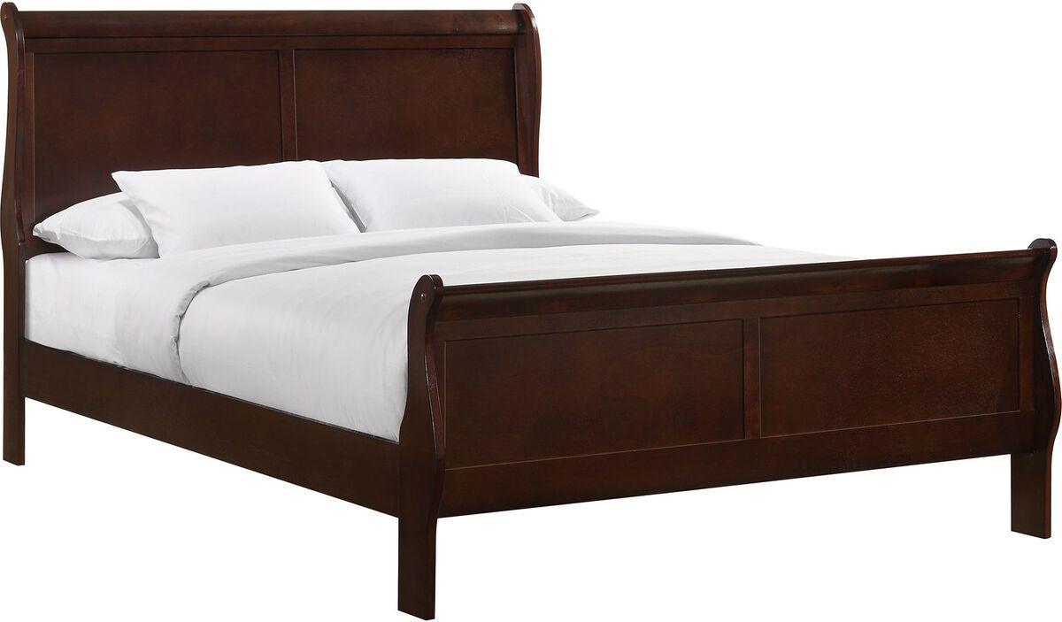 Elements Bedroom Sets - Ellington Full Panel 3Pc Bedroom Set In Cherry