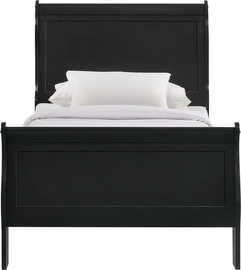 Elements Bedroom Sets - Ellington Full Panel 5Pc Bedroom Set In Black