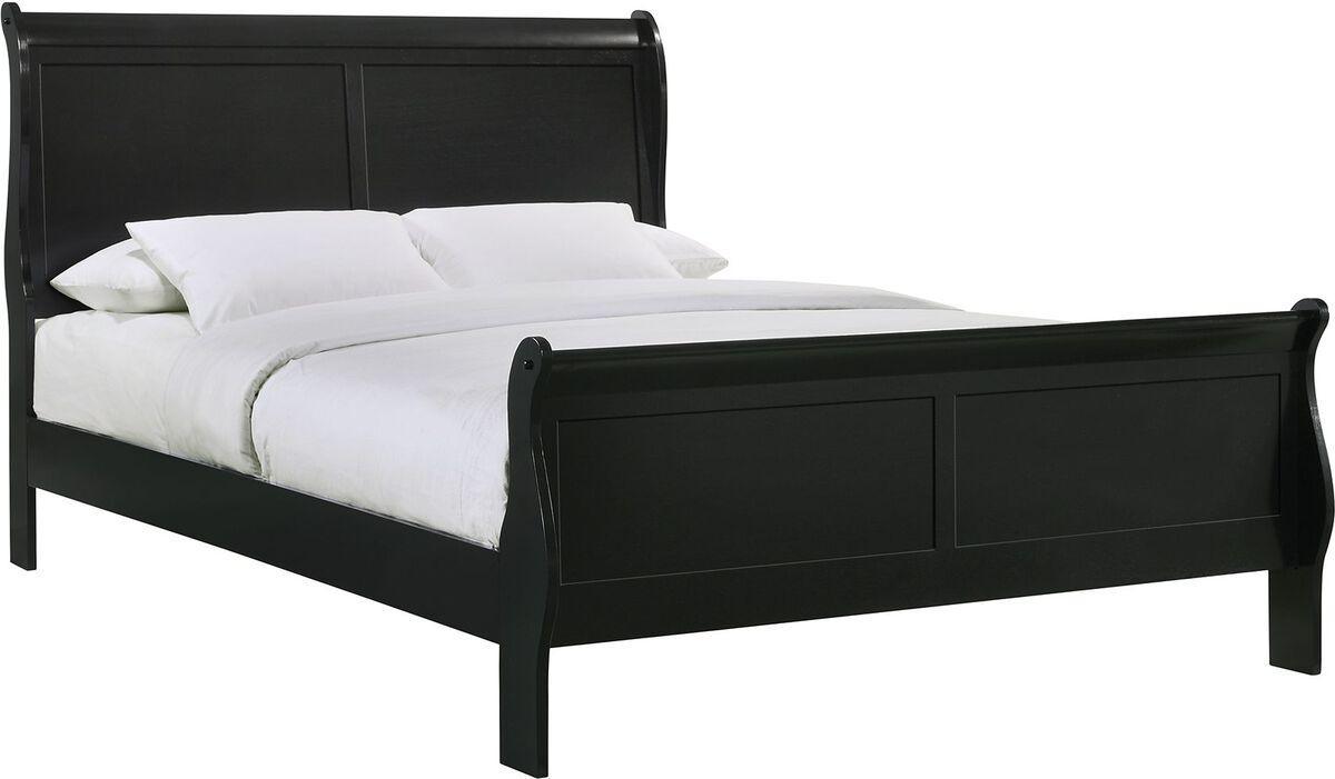 Elements Beds - Ellington Full Panel Bed in Black