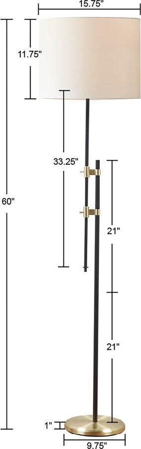 Olliix.com Floor Lamps - Ellsworth Asymmetrical Floor Lamp Gold