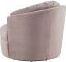 Tov Furniture Accent Chairs - Eloise Mauve Velvet Swivel Chair Mauve