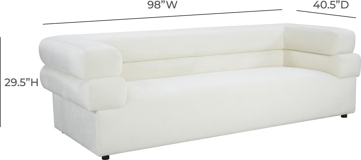 Tov Furniture Sofas & Couches - Elsa Cream Velvet Sofa