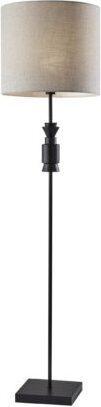 Adesso Floor Lamps - Elton Floor Lamp- Black