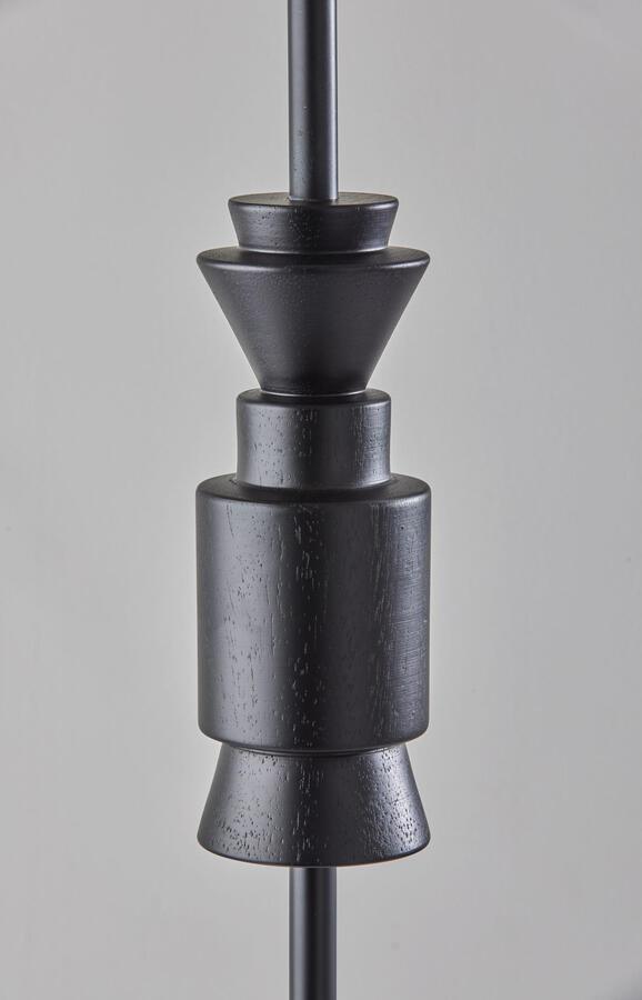 Adesso Floor Lamps - Elton Floor Lamp- Black