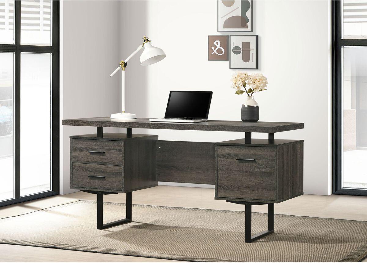 Elements Desks - Elwood Desk in Dark Grey