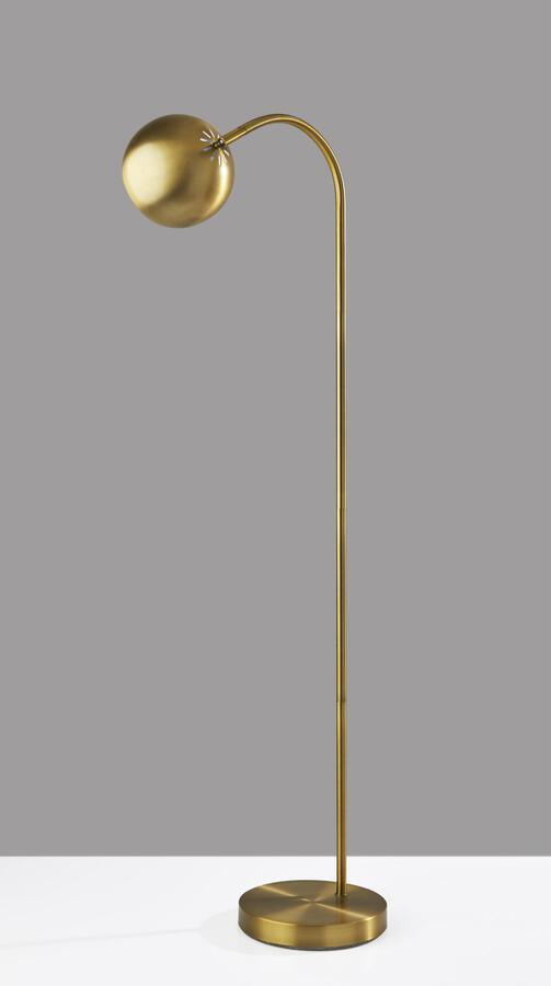 Adesso Floor Lamps - Emerson Floor Lamp- Antq Brass