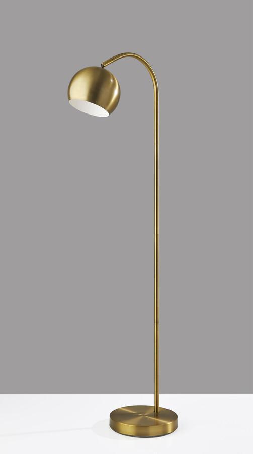 Adesso Floor Lamps - Emerson Floor Lamp- Antq Brass
