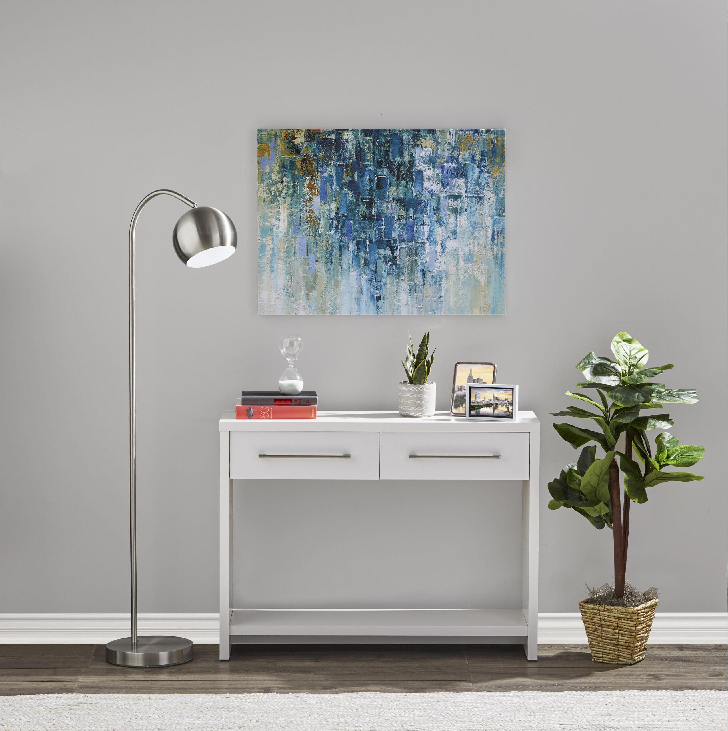 Adesso Floor Lamps - Emerson Floor Lamp Brushed Steel