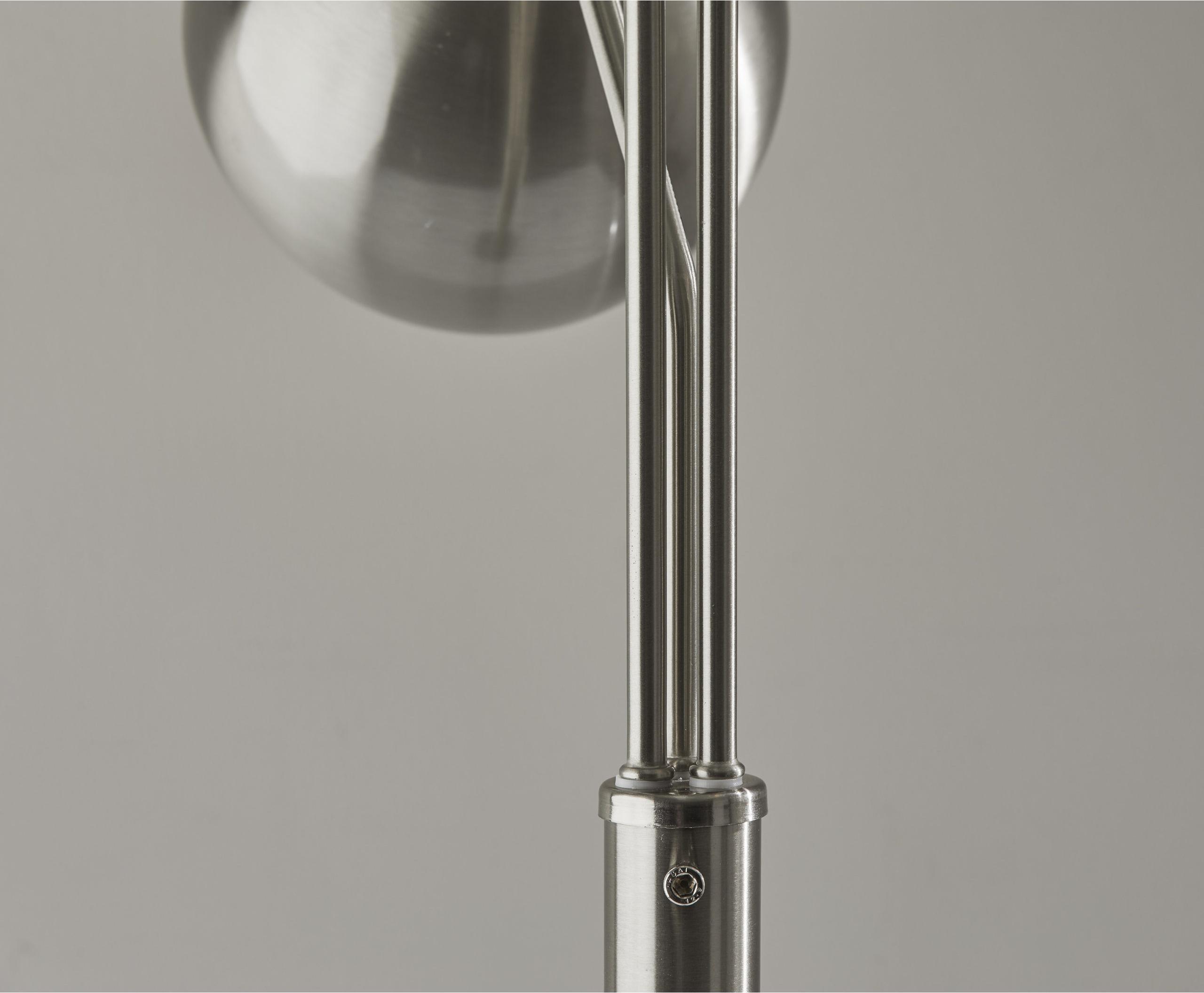 Adesso Floor Lamps - Emerson Tree Lamp Brushed Steel