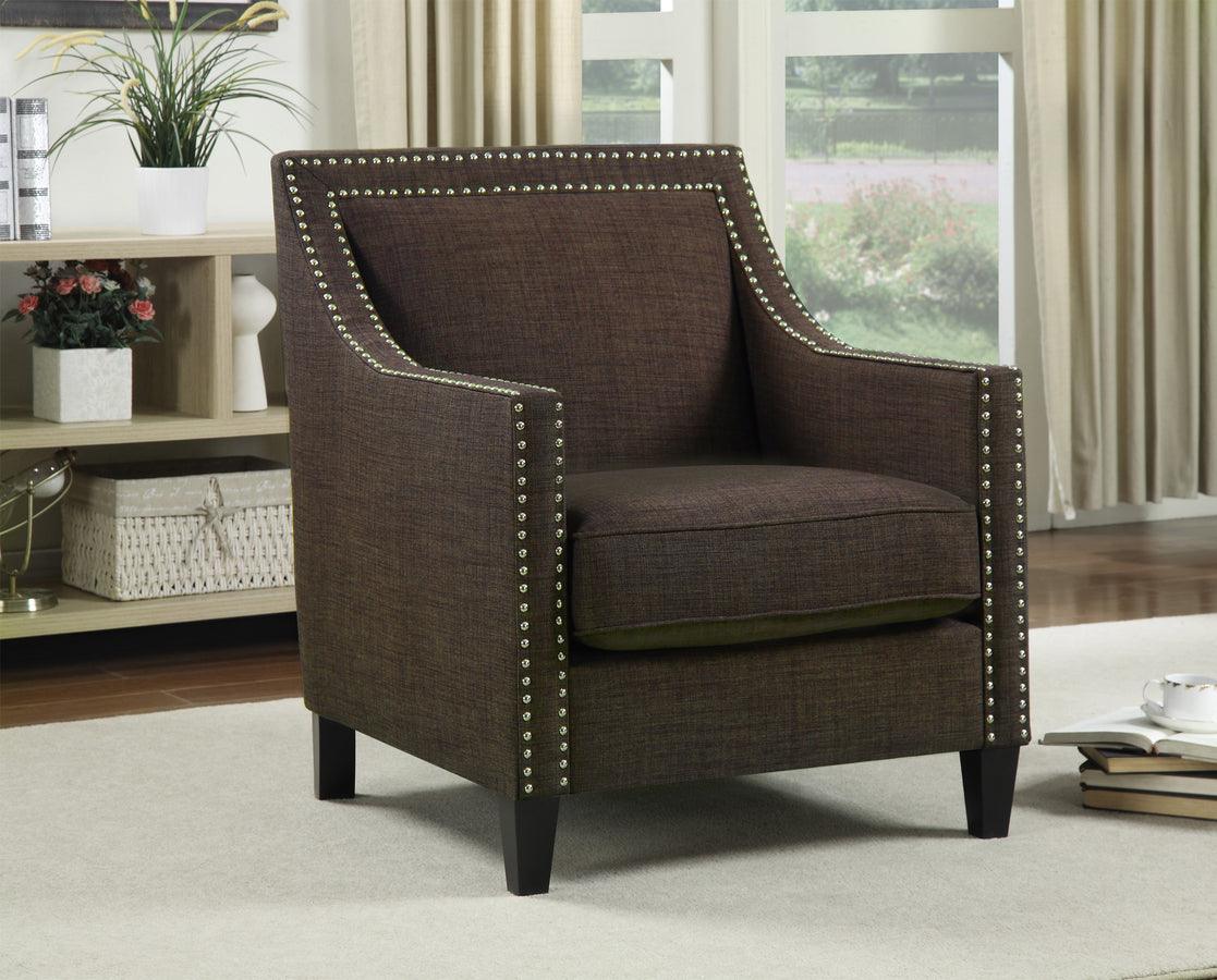 Elements Accent Chairs - Emery Chair Chocolate