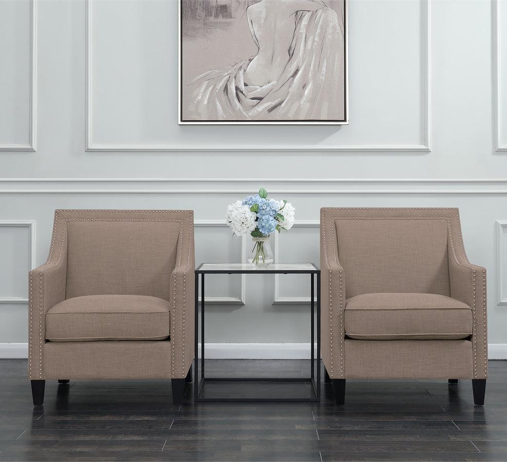 Elements Accent Chairs - Emery Chair Wheat
