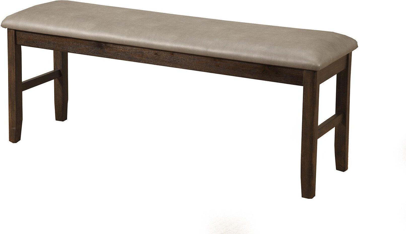 Alpine Furniture Benches - Emery Dining Bench Walnut
