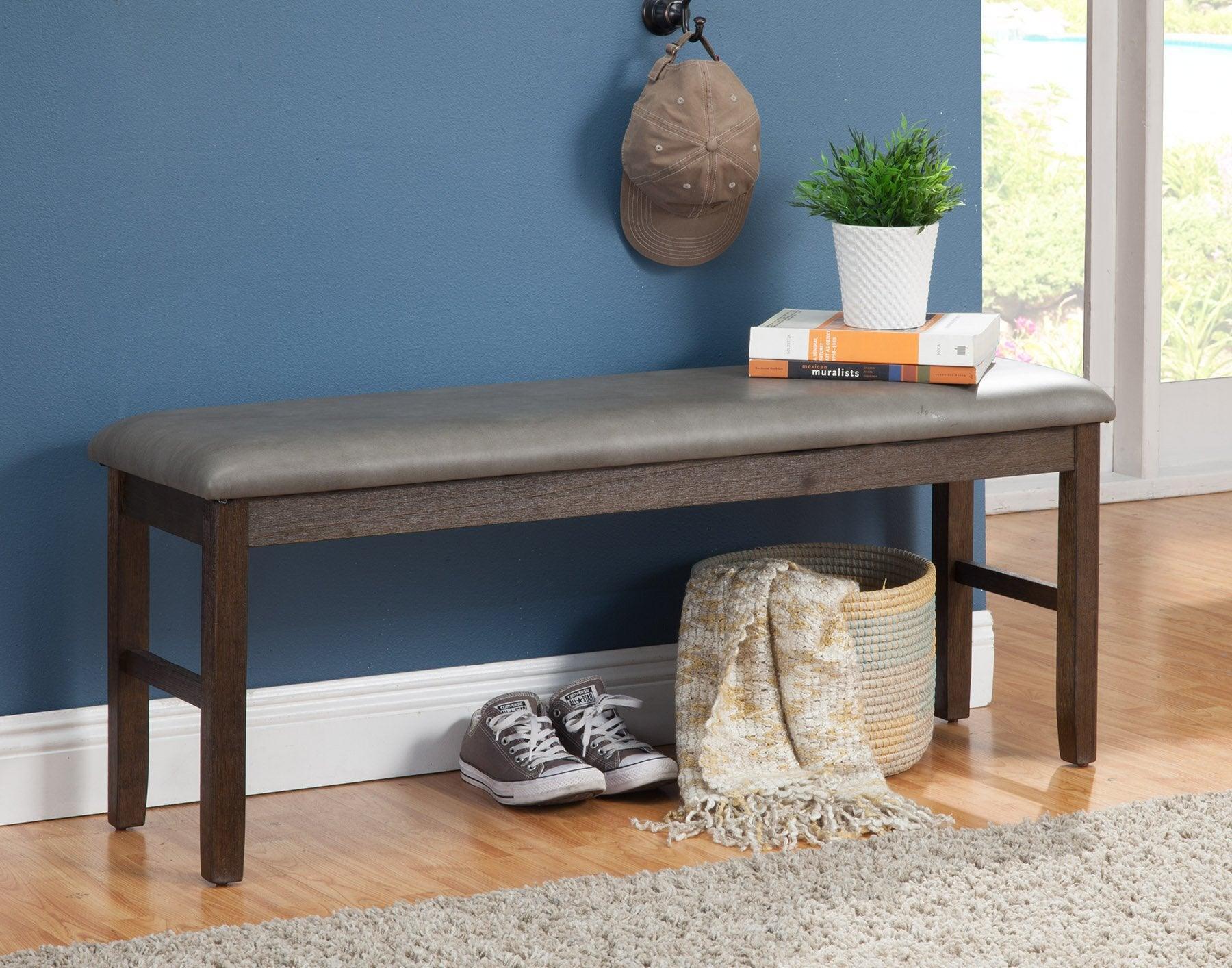 Alpine Furniture Benches - Emery Dining Bench Walnut
