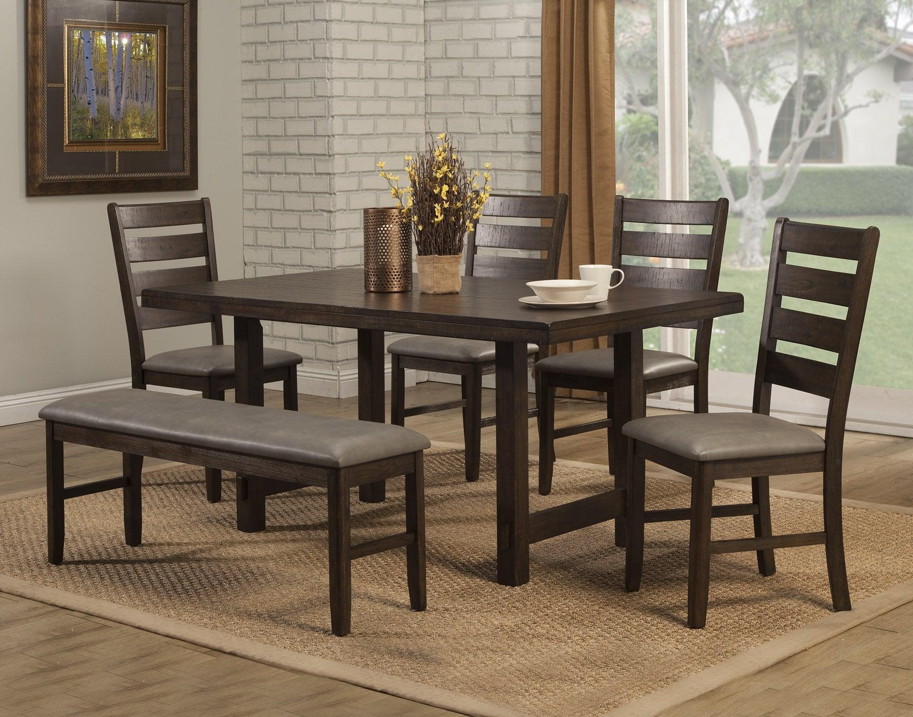 Alpine Furniture Benches - Emery Dining Bench Walnut
