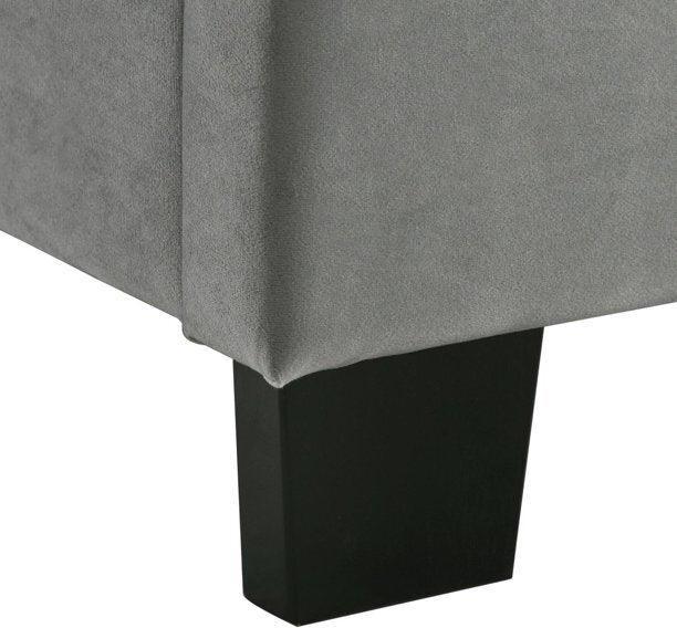 Elements Bedroom Sets - Emery Upholstered Queen Bed with Two Nightstands