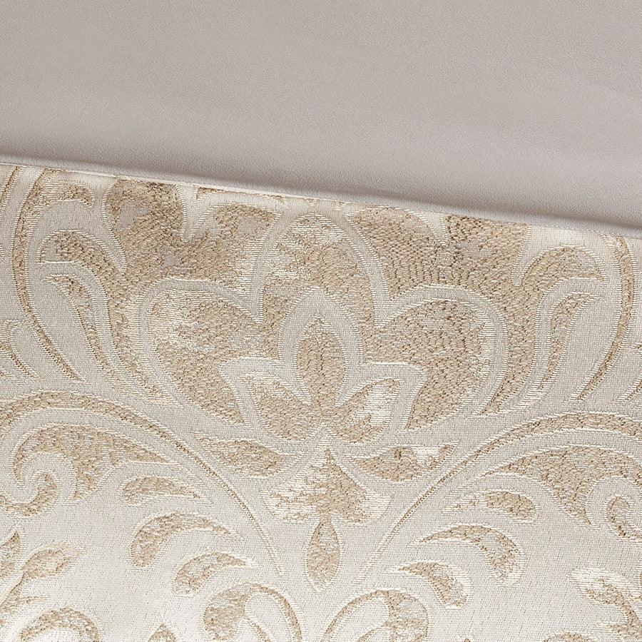 Olliix.com Comforters & Blankets - Emilia 12 Piece Jacquard Bed Set Khaki
