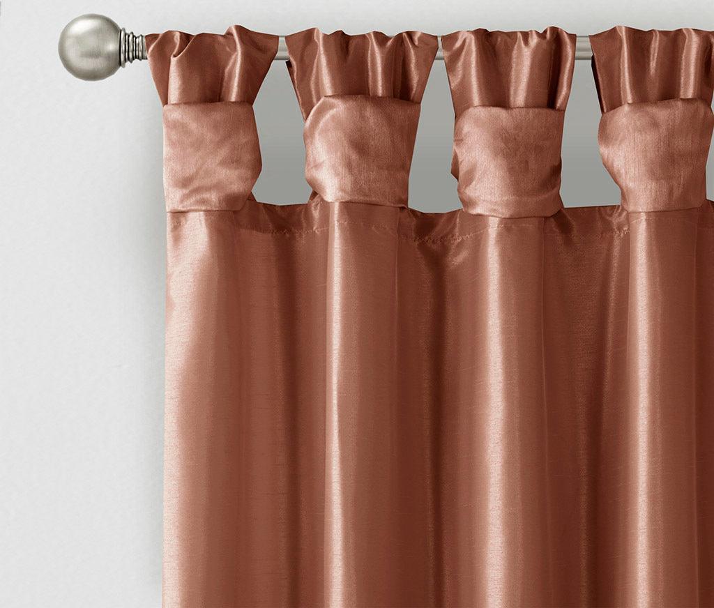 Olliix.com Curtains - Emilia 84" Twist Tab Window Curtain Collection Spice