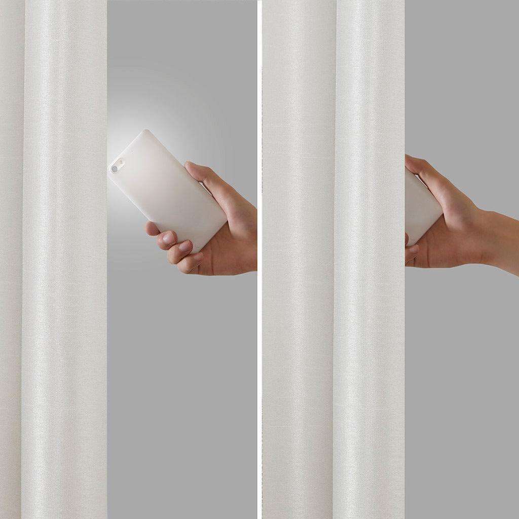 Olliix.com Curtains - Emilia 95" Twist Tab Window Curtain White