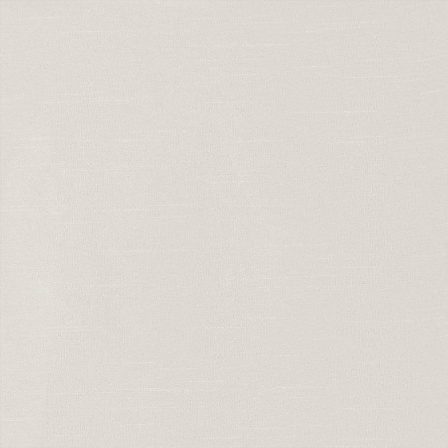 Olliix.com Curtains - Emilia Transitional Lightweight Faux Silk Valance With Beads 50"W x 26"L White