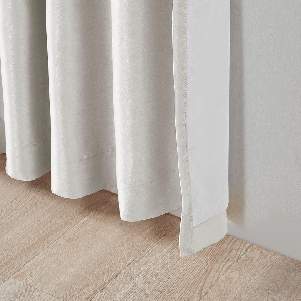 Olliix.com Curtains - Emilia Twist Tab Window Curtain Collection White