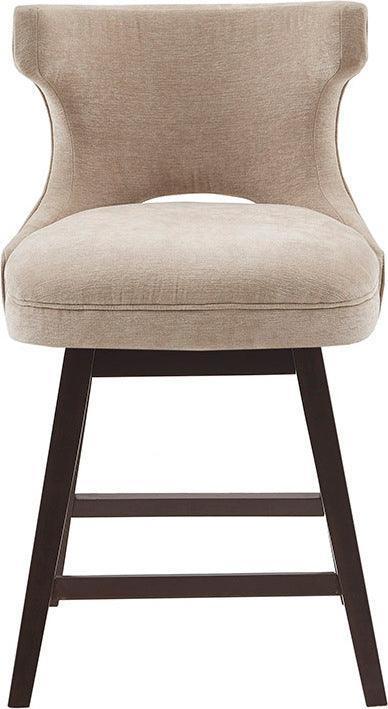 Olliix.com Barstools - Emmett 25.75" Swivel Counter Stool Beige