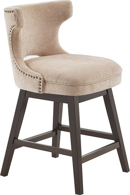 Olliix.com Barstools - Emmett 25.75" Swivel Counter Stool Beige