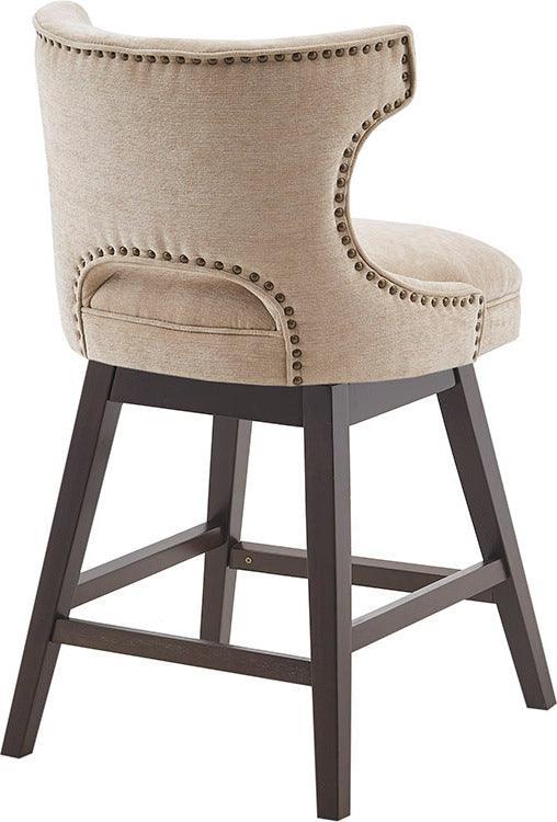 Olliix.com Barstools - Emmett 25.75" Swivel Counter Stool Beige