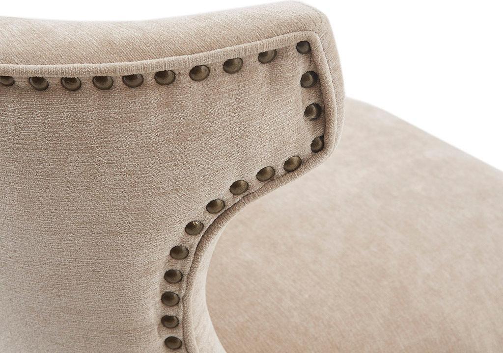 Olliix.com Barstools - Emmett 25.75" Swivel Counter Stool Beige