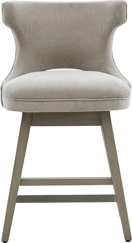 Olliix.com Barstools - Emmett 25.75" Swivel Counter Stool Light Gray