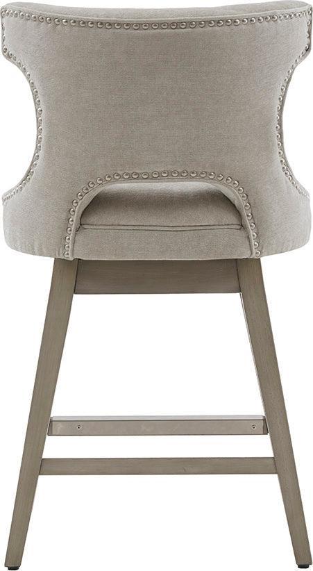 Olliix.com Barstools - Emmett 25.75" Swivel Counter Stool Light Gray