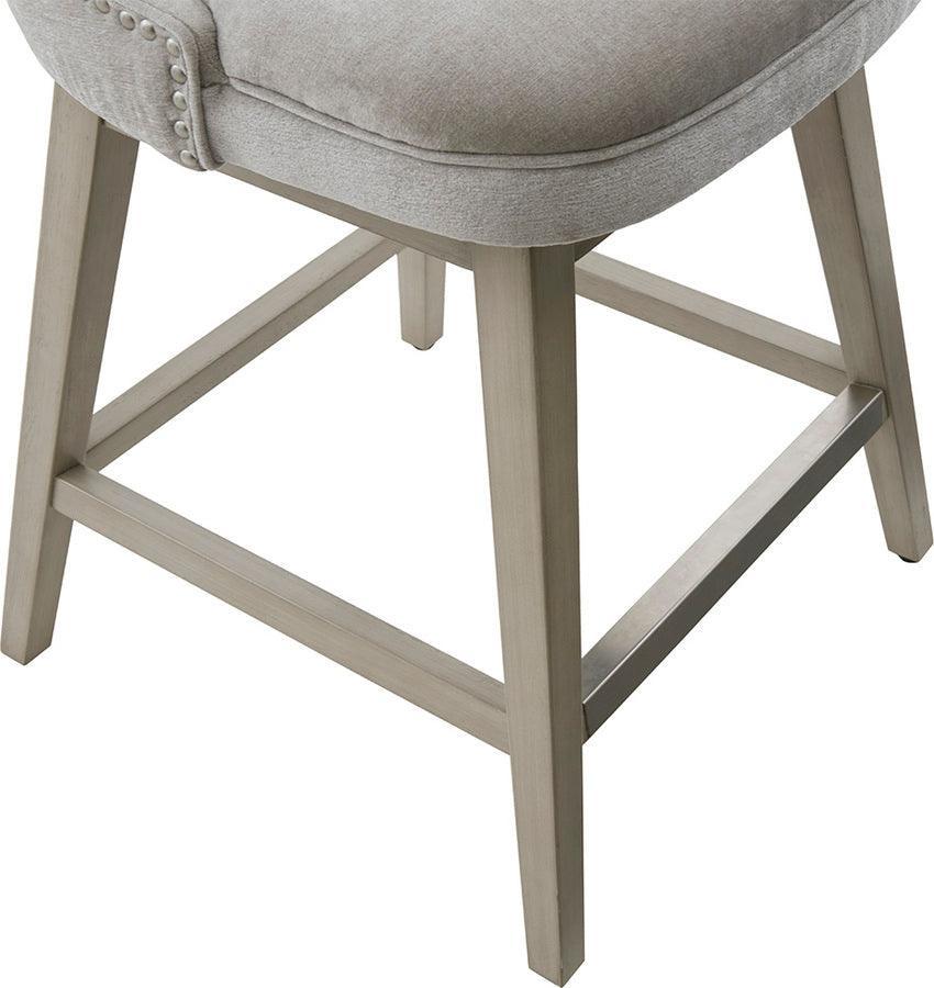 Olliix.com Barstools - Emmett 25.75" Swivel Counter Stool Light Gray