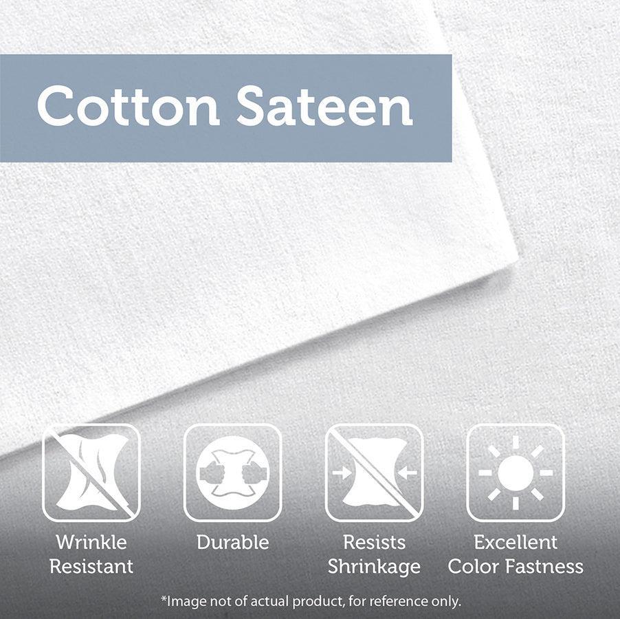 Olliix.com Comforters & Blankets - Emory 7 Piece36 " W Cotton Sateen Comforter Set Gray King