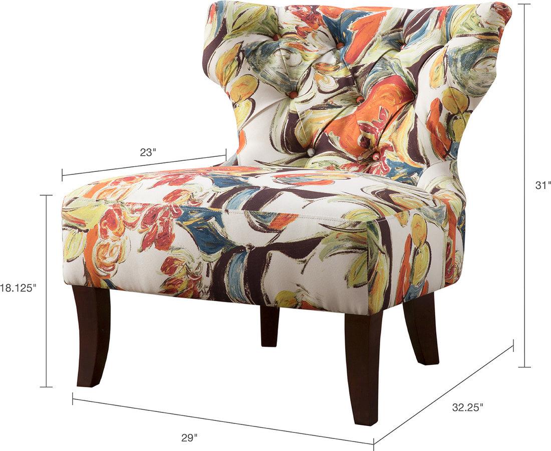 Olliix.com Accent Chairs - Erika Accent Chair Espresso