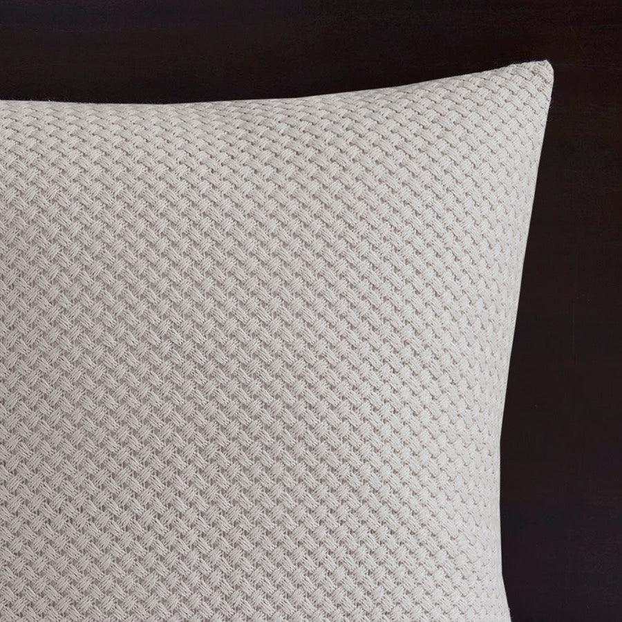 Olliix.com Comforters & Blankets - Essence Casual Cotton Clip Jacquard Comforter Set Gray Queen