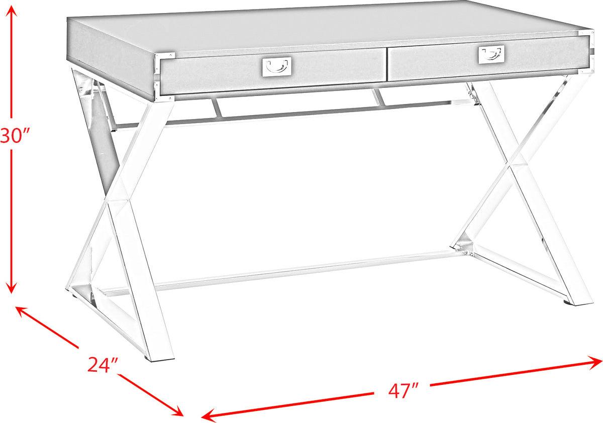 Elements Desks - Estelle Desk in Glossy Blue