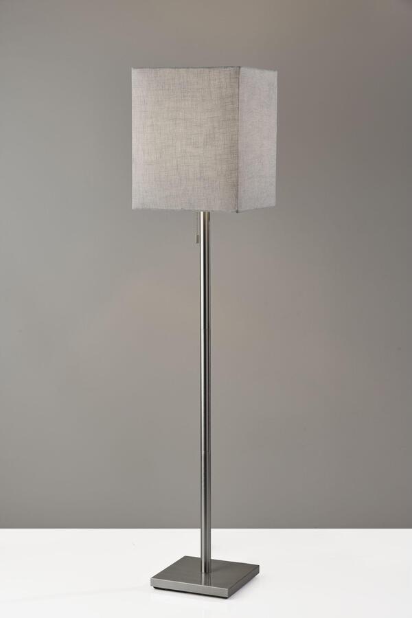 Adesso Floor Lamps - Estelle Floor Lamp- Steel